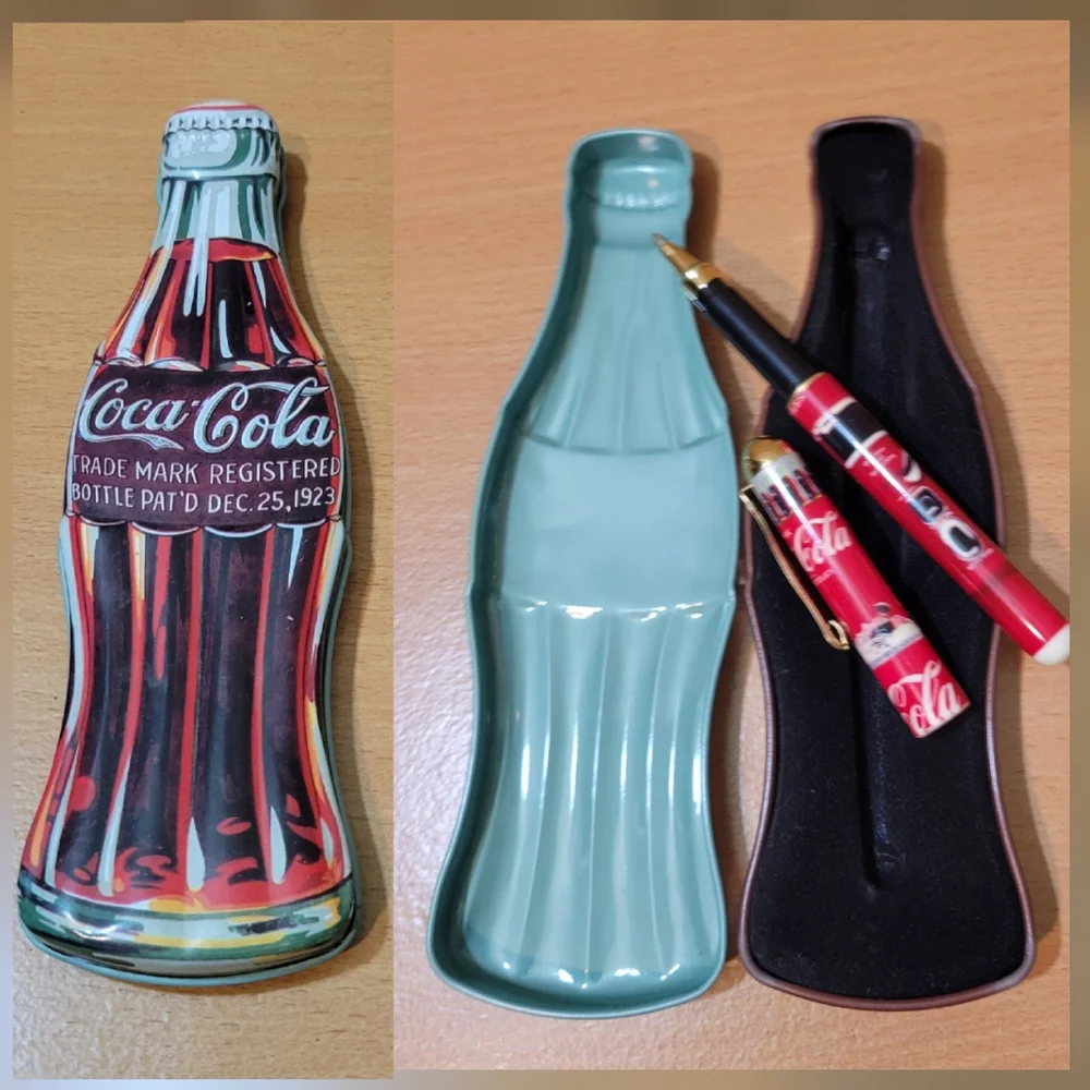 Vintage 1996 Coca-Cola Collector Tin w/Pen
